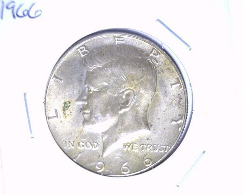 1966 Kennedy half dollar