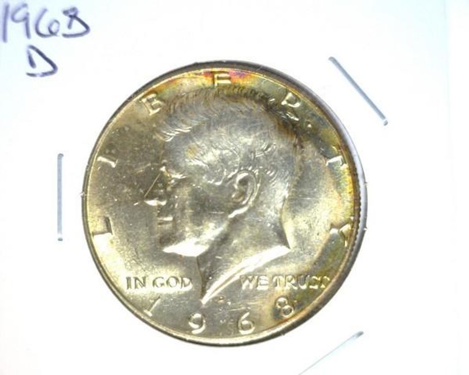1968-D Kennedy half dollar