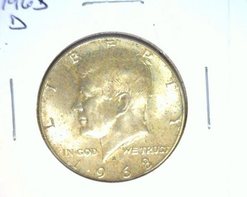 1968-D Kennedy half dollar