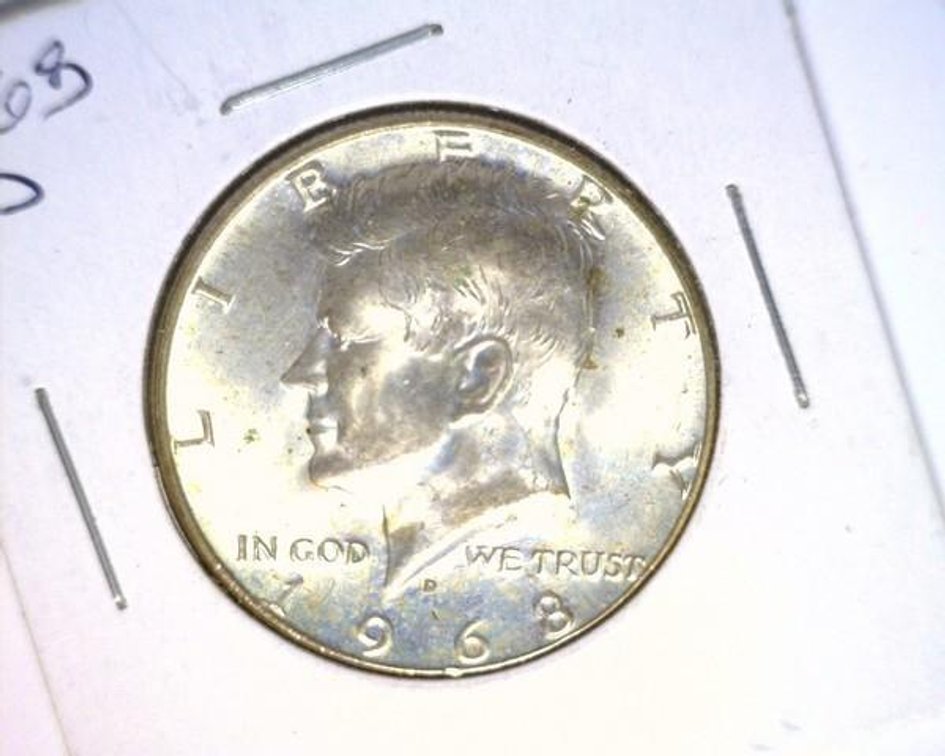 1968-D Kennedy half dollar
