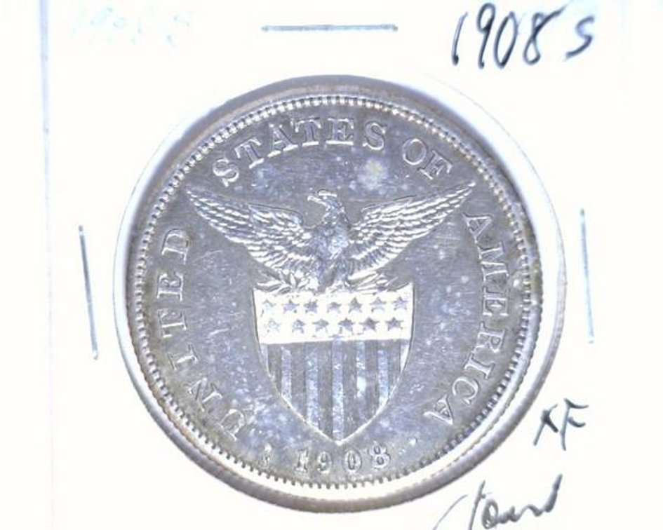 1908-S Philippines 1-Peso