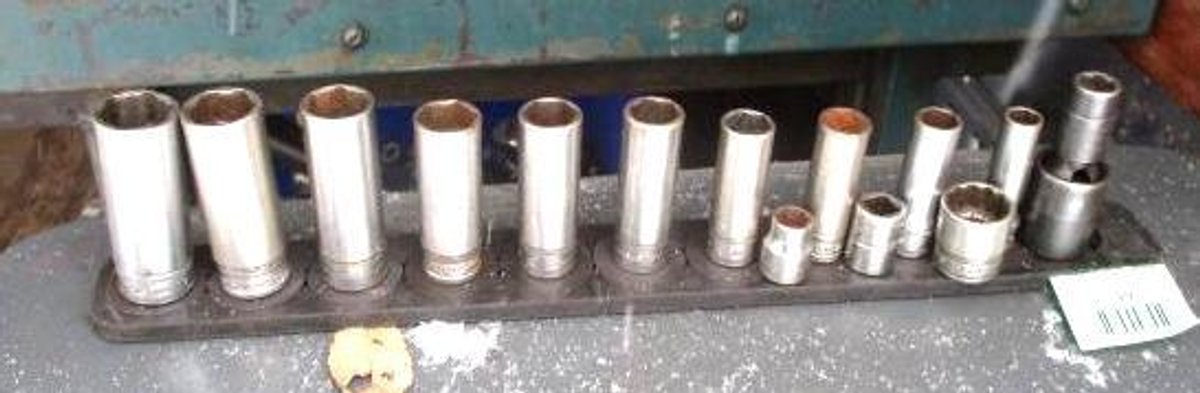 Set of Snap-On 3/8" drive metric sockets