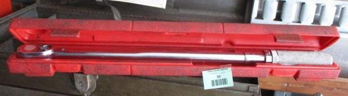 Snap-On click type 1/2" drive torque wrench