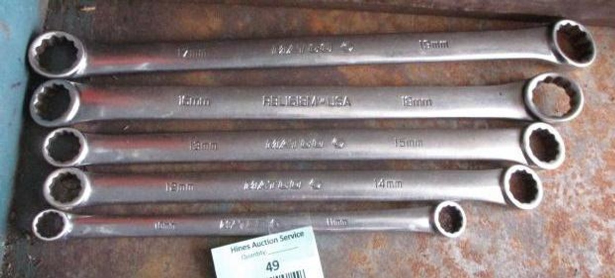 Set of Matco metric box end wrenches