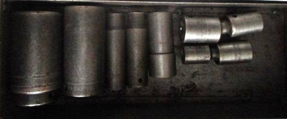 (7) Snap-On 1/2" drive impact sockets