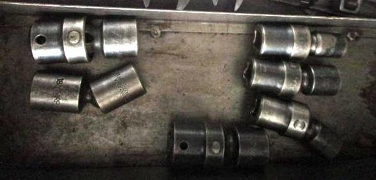 (6) Matco 1/2" drive impact swivel sockets