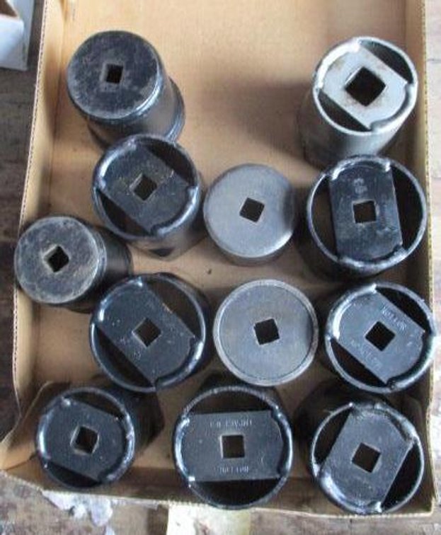 Box of 1/2" drive wheel bearing sockets