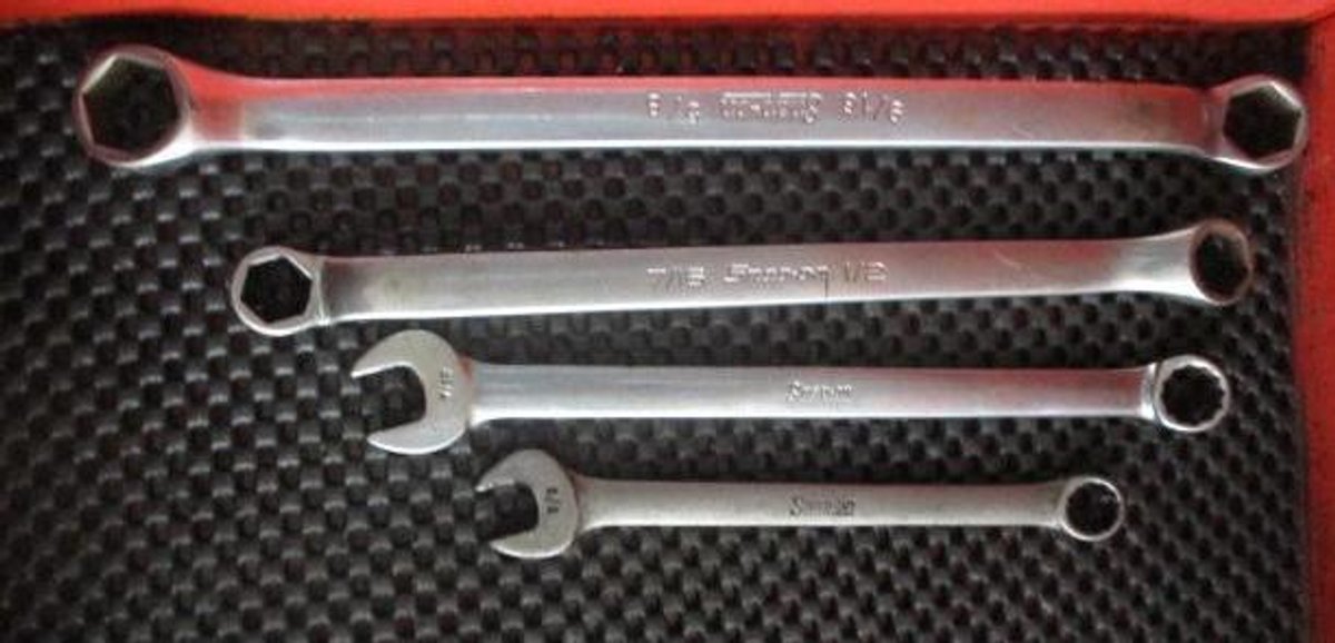(4) Snap-On SAE wrenches