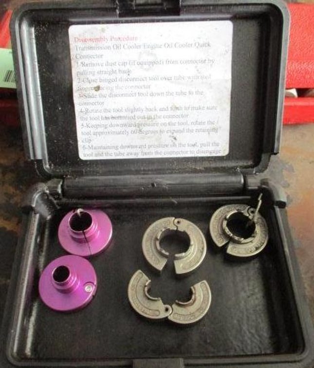 Set of (5) transmission oil cooler/engine oil cooler quick connects