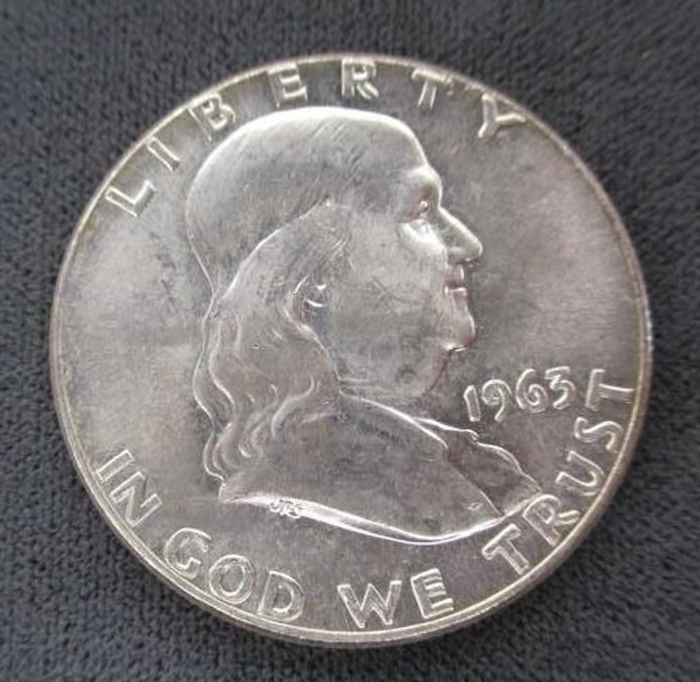 1963-P Franklin half dollar