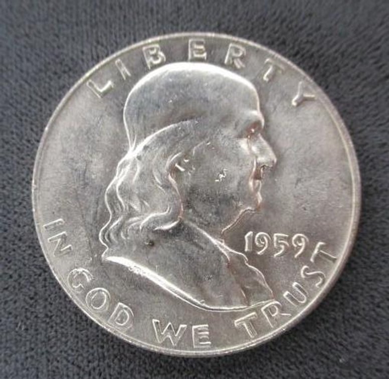 1959-P Franklin half dollar