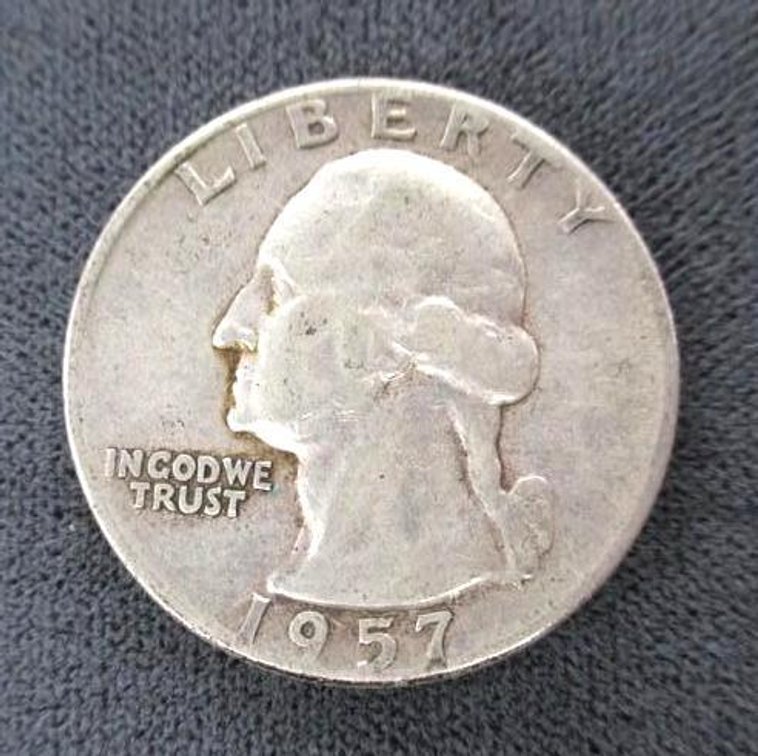 1957-P Washington quarter