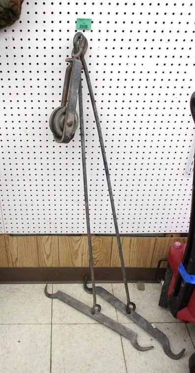 (2) Philadelphia Tramrail Company USA marked pulley units