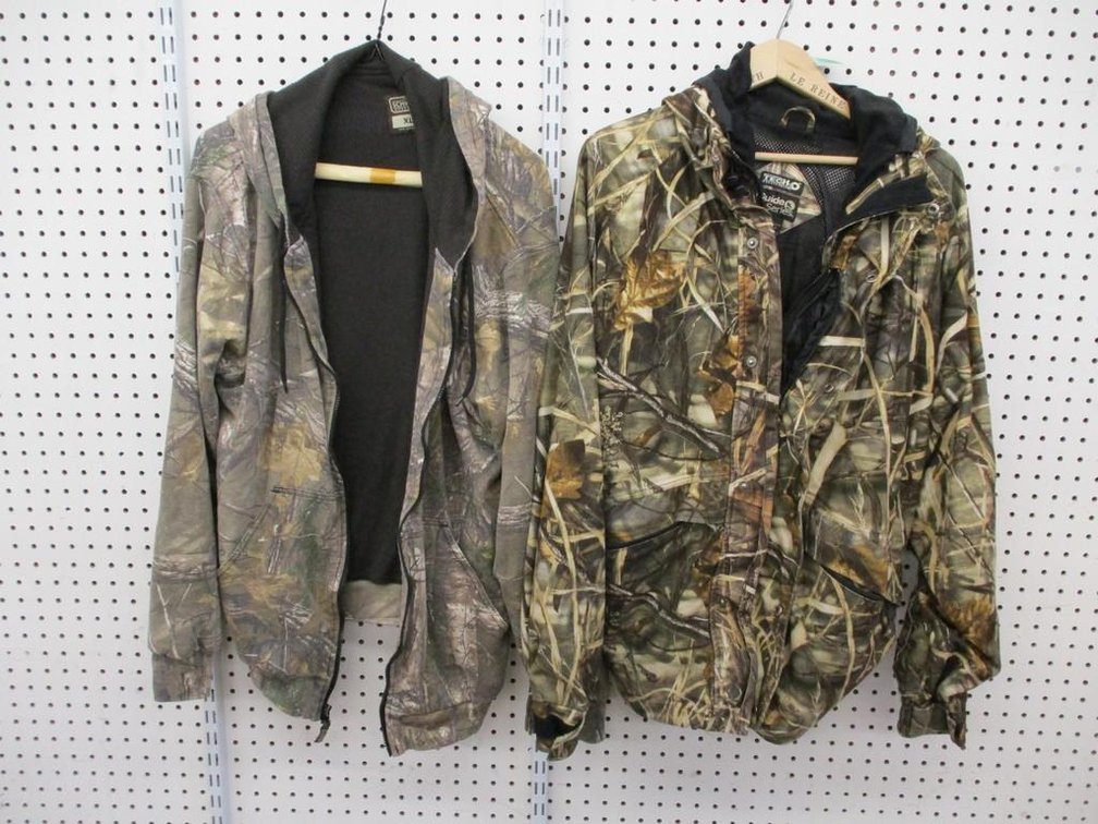 (2) Cloth camo jackets