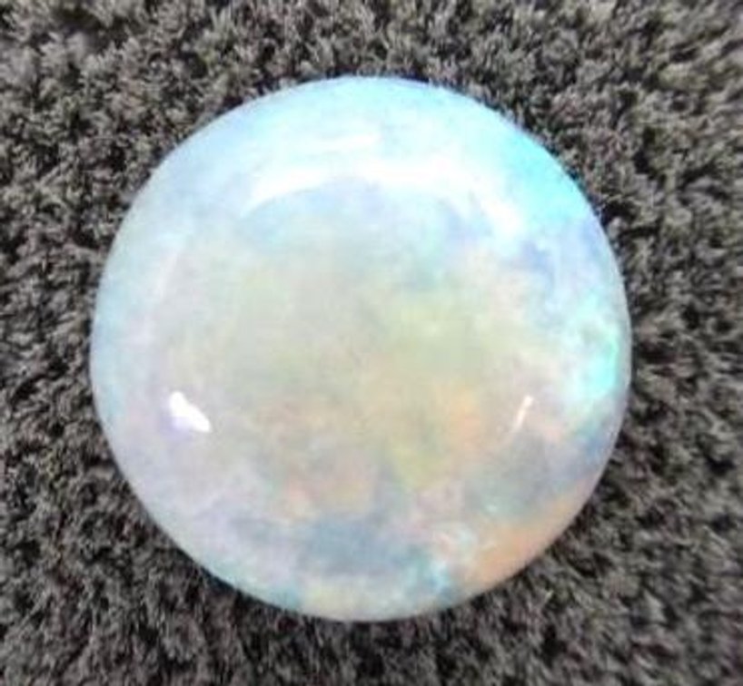 Precious round opal stone