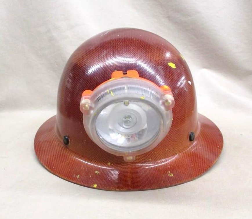 Miners Hard Hat with safety light
