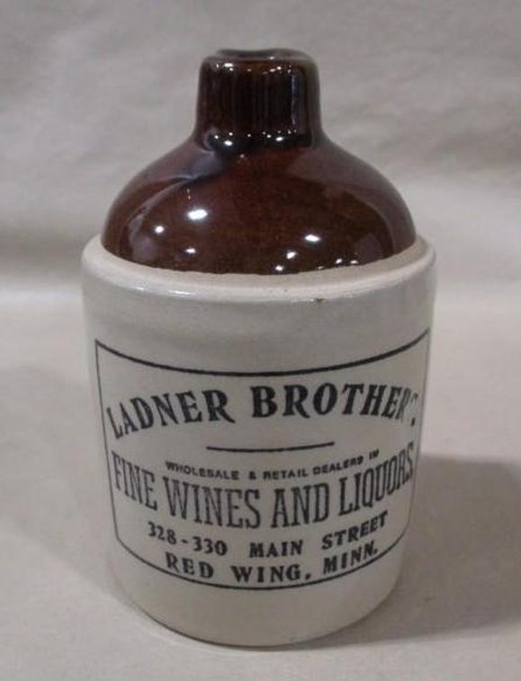 1989 Souvenir of Red Wing Ladner Brothers mini jug