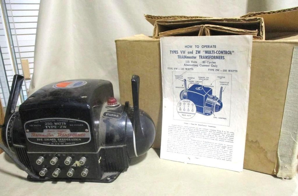 Lionel type-ZW trainmaster transformer