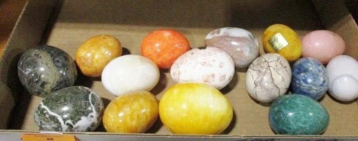 Group of stone eggs