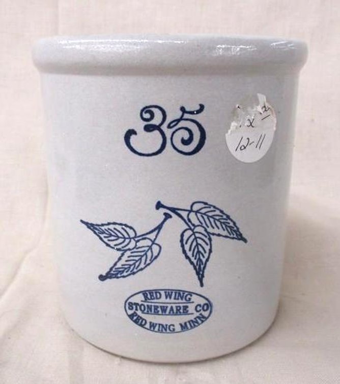 Red Wing Stoneware miniature 35 gallon crock