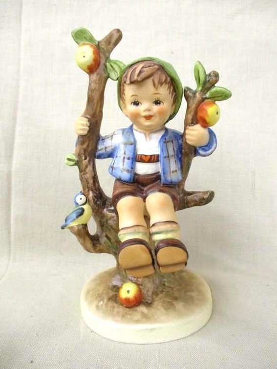 Goebel Hummel Boy in Apple Tree figurine