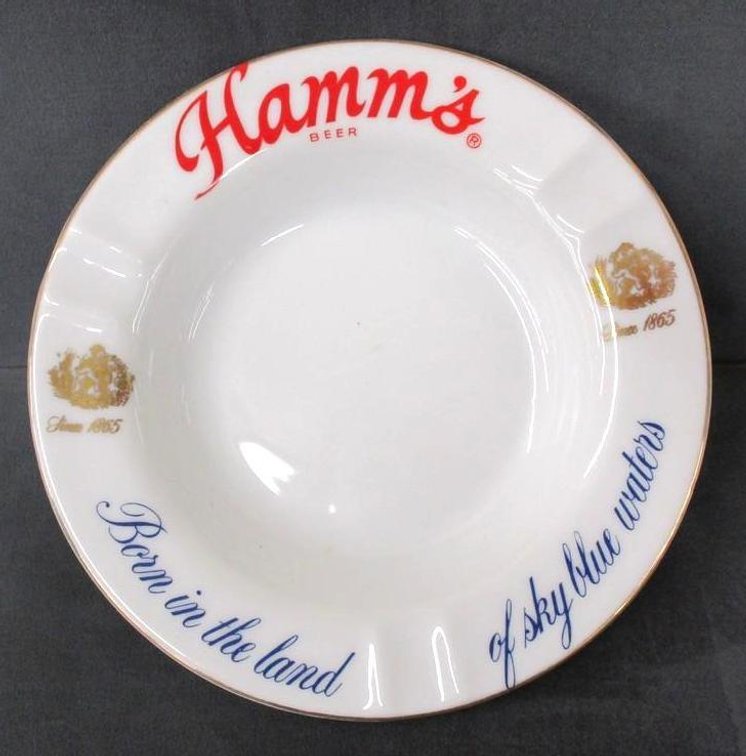 Hamm's porcelain ashtray