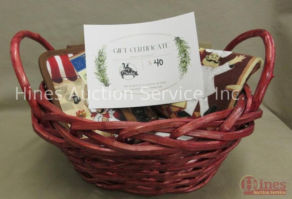 Basket with contents