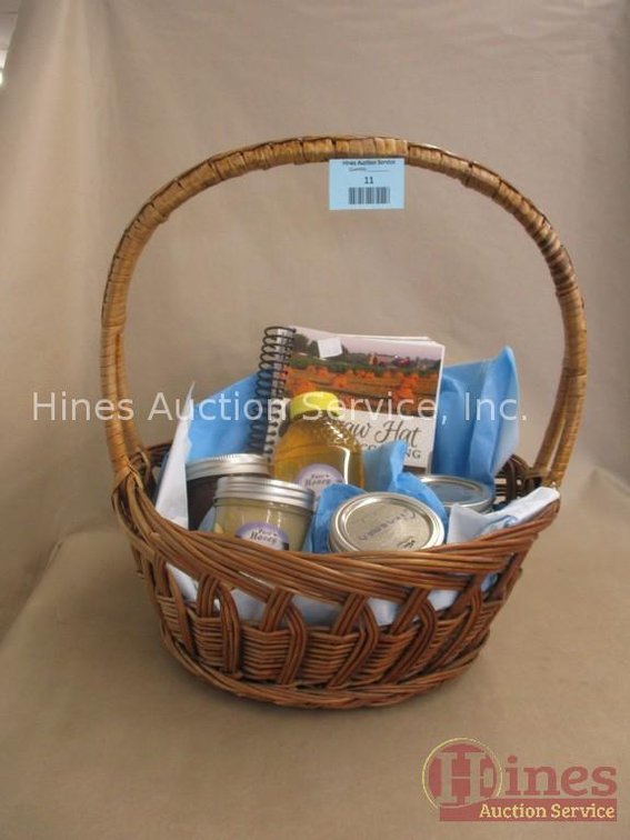 Basket with contents