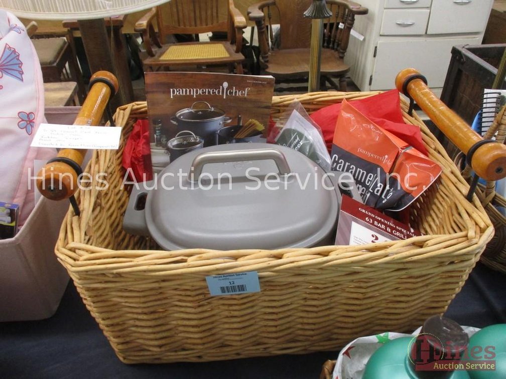 Basket with contents