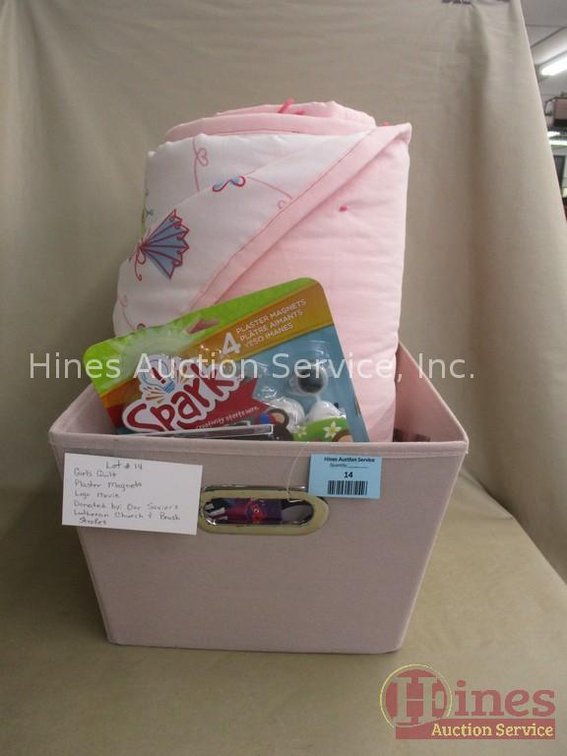 Basket with contents
