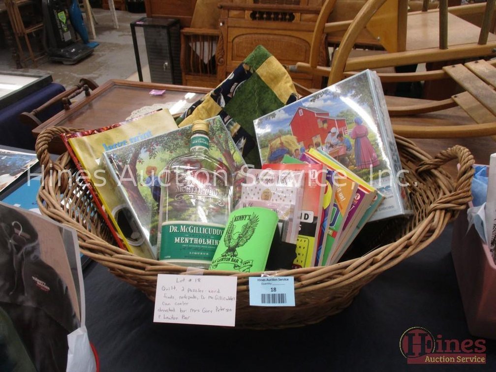 Basket with contents