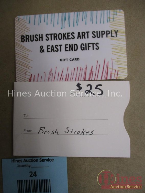 $25 Gift certificate for Brush Strokes