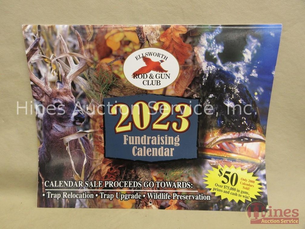 2023 Ellsworth Rod and Gun fundraising calendar