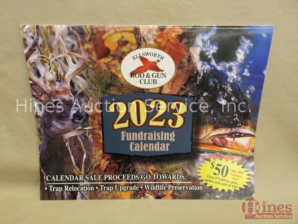 2023 Ellsworth Rod and Gun fundraising calendar
