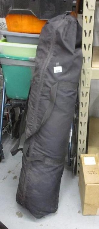 Tent with poles in bag