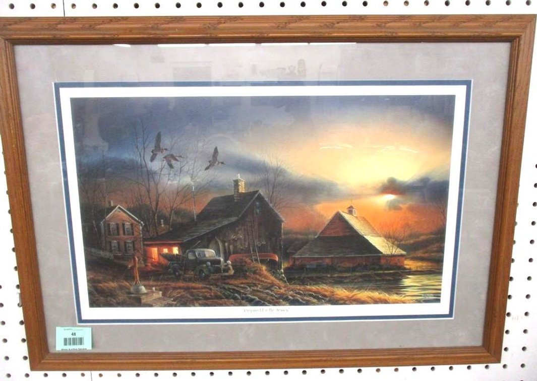 Terry Redlin matted and framed print
