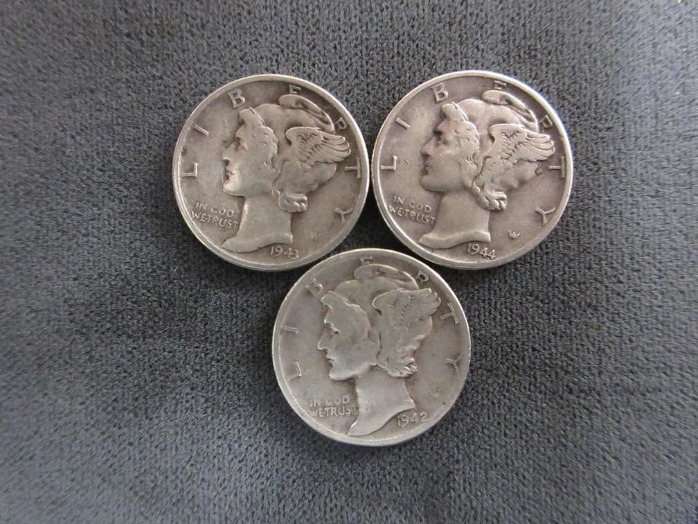 (3) Mercury dimes