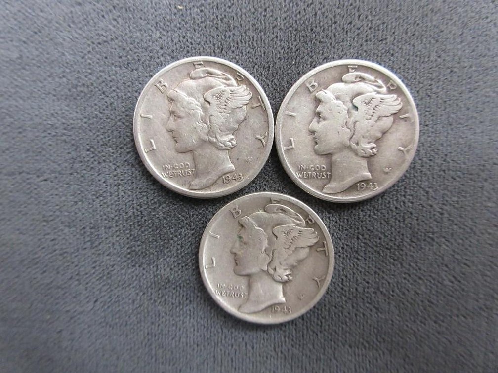 (3) Mercury dimes