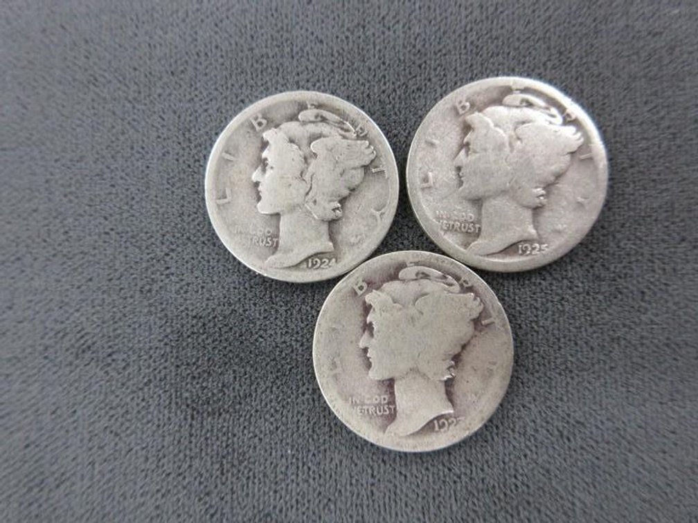 (3) Mercury dimes