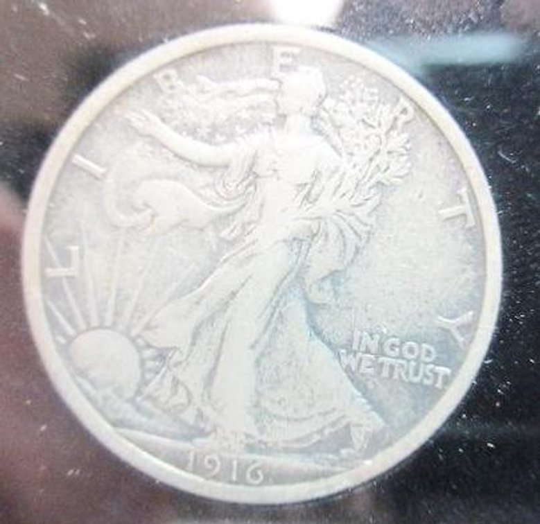 1916 Walking Liberty half dollar