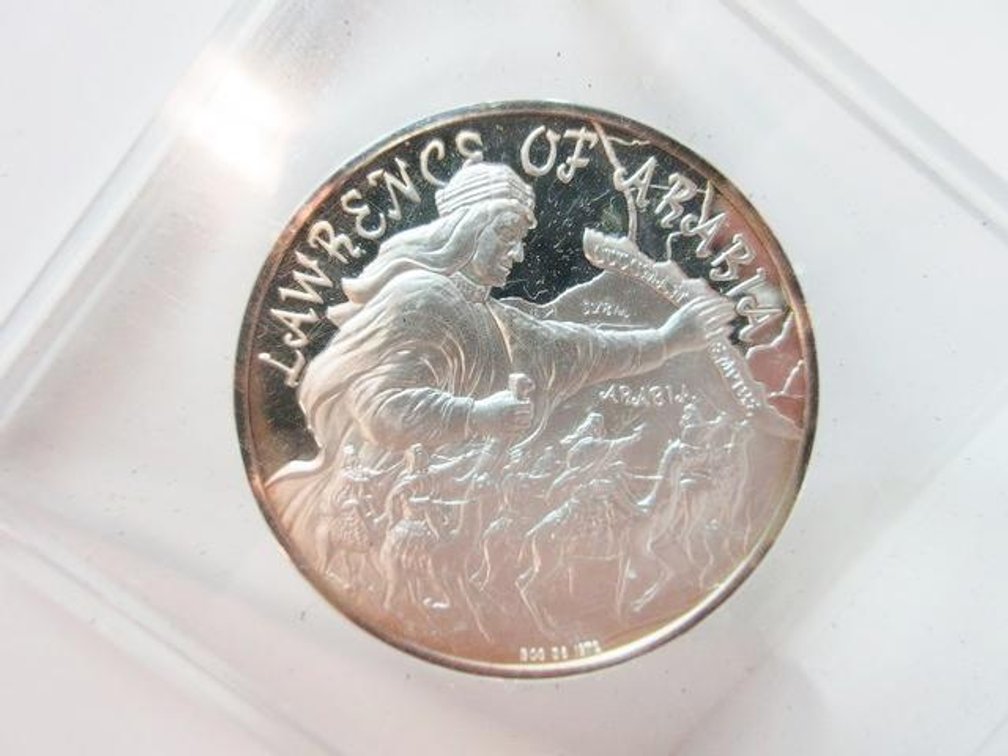 1972 Franking Mint Lawrence of Arabia silver medal