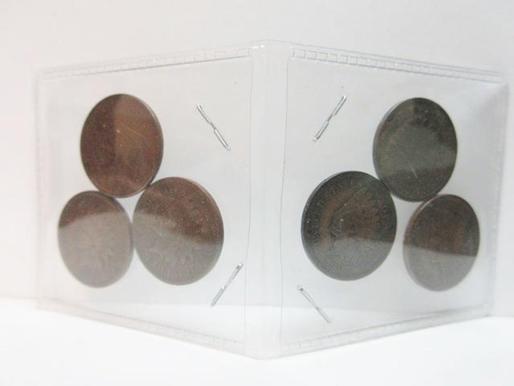 (6) Indian Head cents