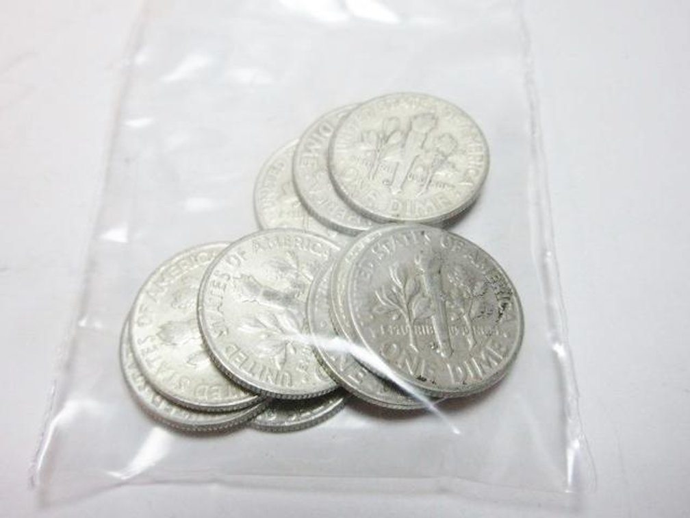 (10) Silver Roosevelt dimes