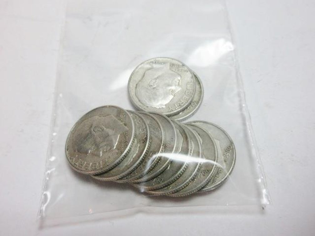 (10) Silver Roosevelt dimes