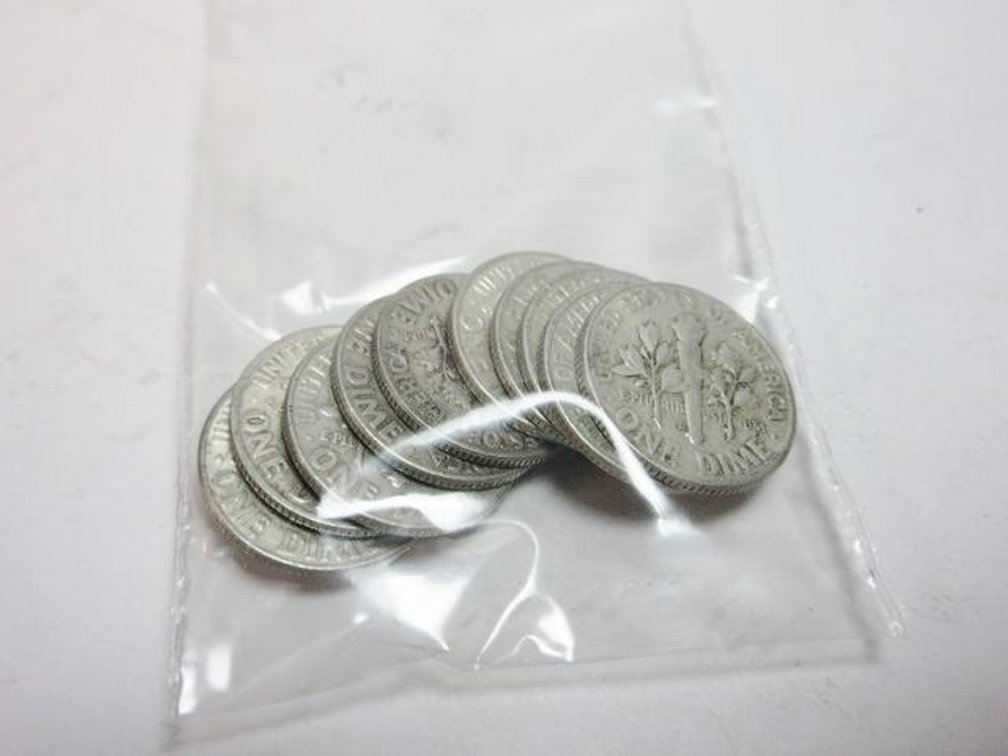 (10) Silver Roosevelt dimes