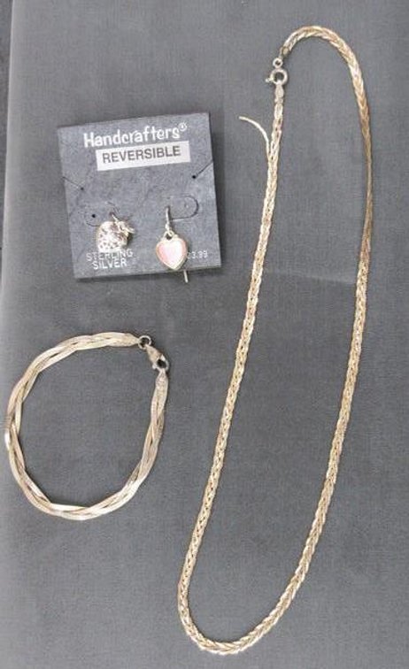 Sterling silver jewelry group