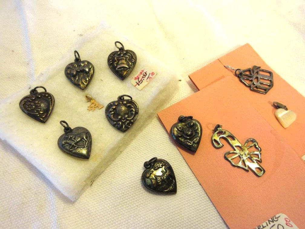 Group of sterling pendants