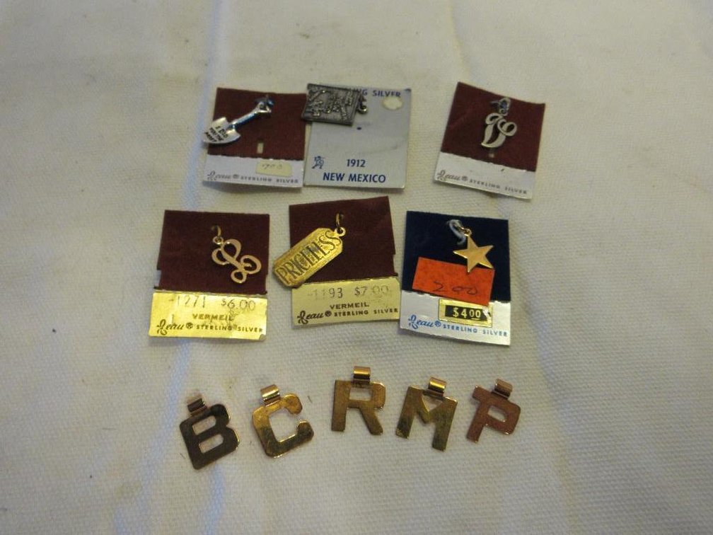 (11) Sterling pendants