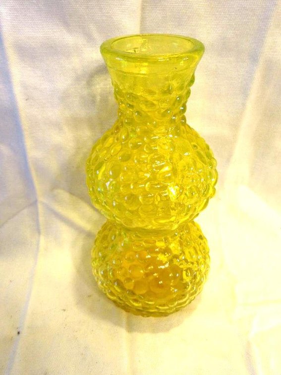 Vaseline bubble vase