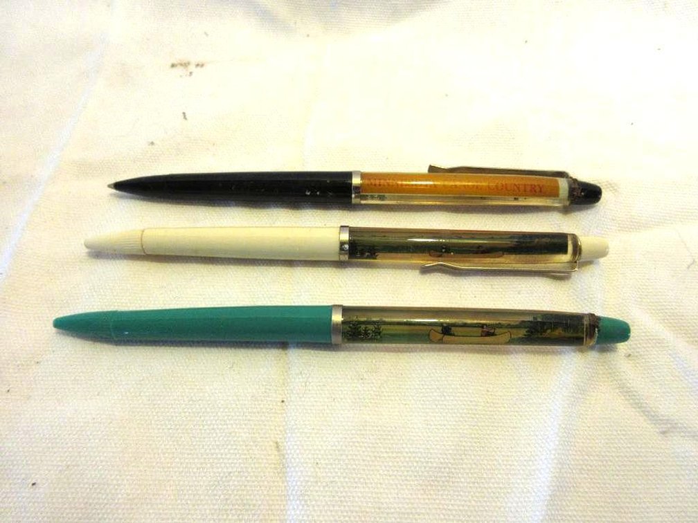 (3) Minnesota Canoe Company floating scene pens